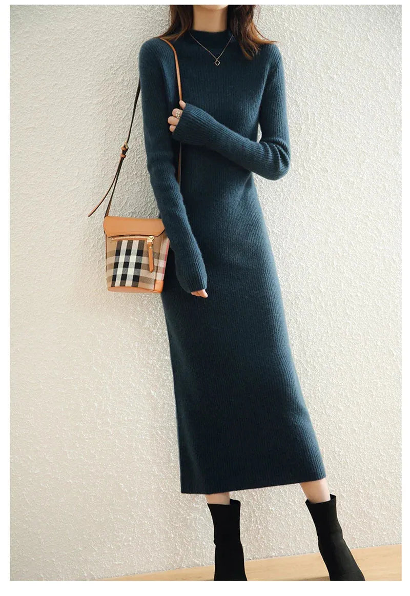 Wool Dress for Women | Classic Style | Warm and Comfortable | Perfect for Casual or Formal Occasions