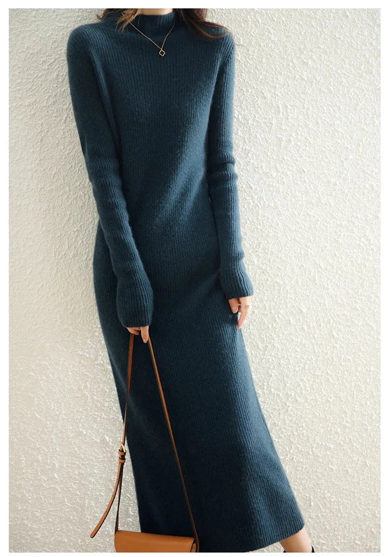 Wool Dress for Women | Classic Style | Warm and Comfortable | Perfect for Casual or Formal Occasions