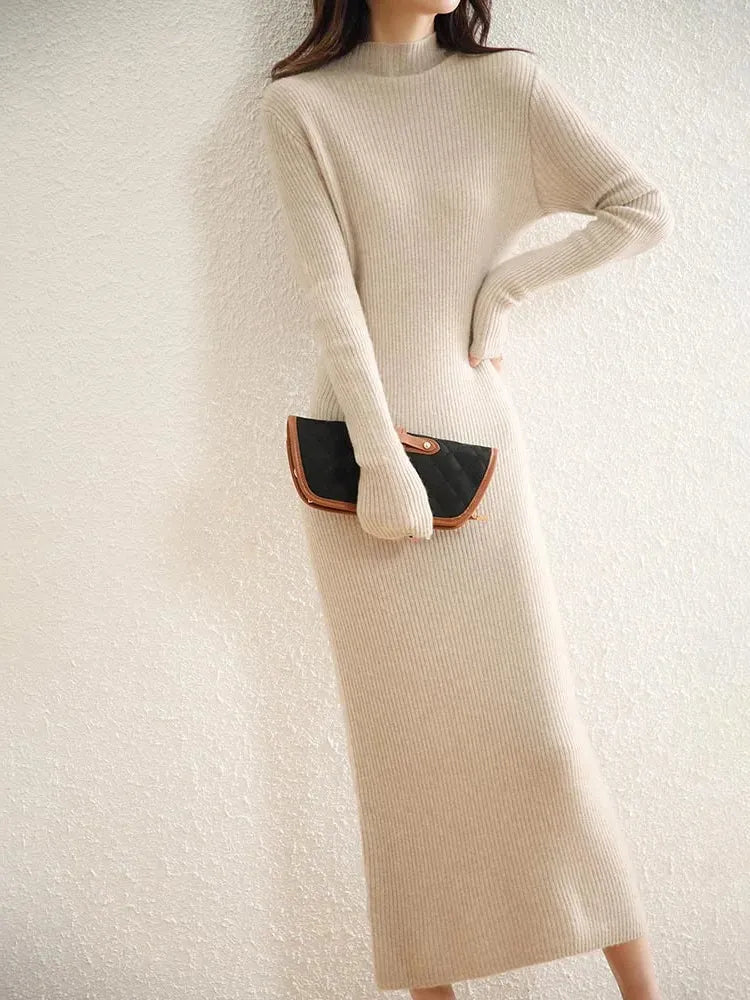 Wool Dress for Women | Classic Style | Warm and Comfortable | Perfect for Casual or Formal Occasions