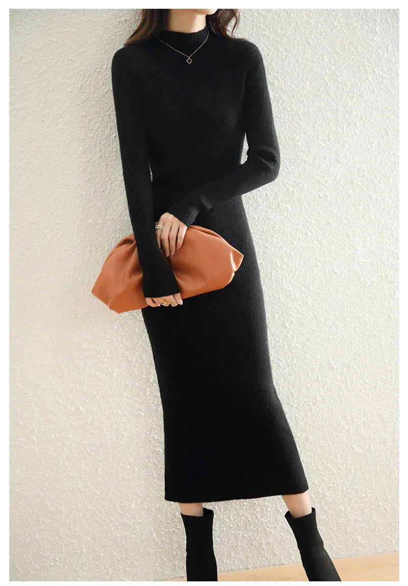 Wool Dress for Women | Classic Style | Warm and Comfortable | Perfect for Casual or Formal Occasions