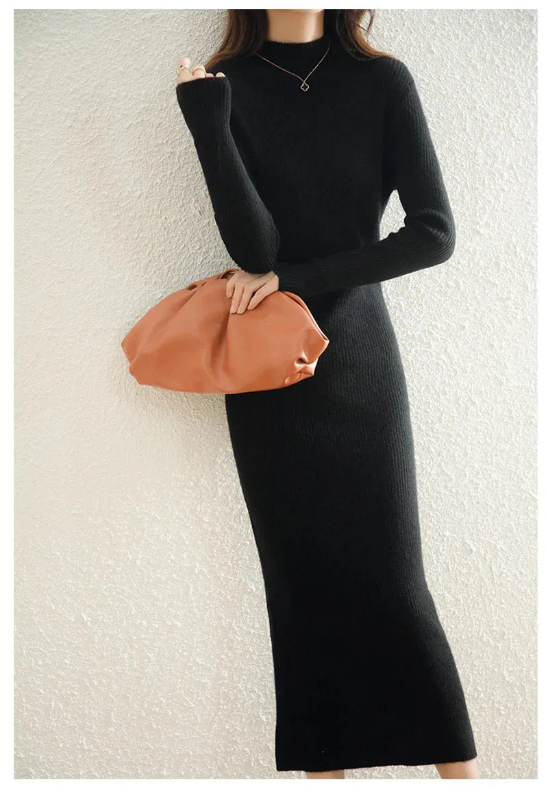 Wool Dress for Women | Classic Style | Warm and Comfortable | Perfect for Casual or Formal Occasions