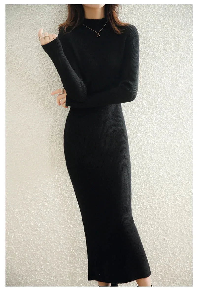 Wool Dress for Women | Classic Style | Warm and Comfortable | Perfect for Casual or Formal Occasions